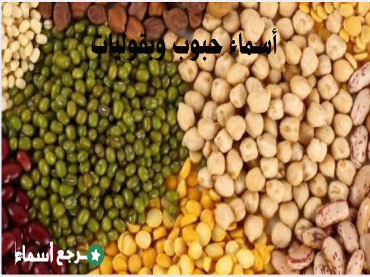 أسماء حبوب وبقوليات واستخدامات كل نوع