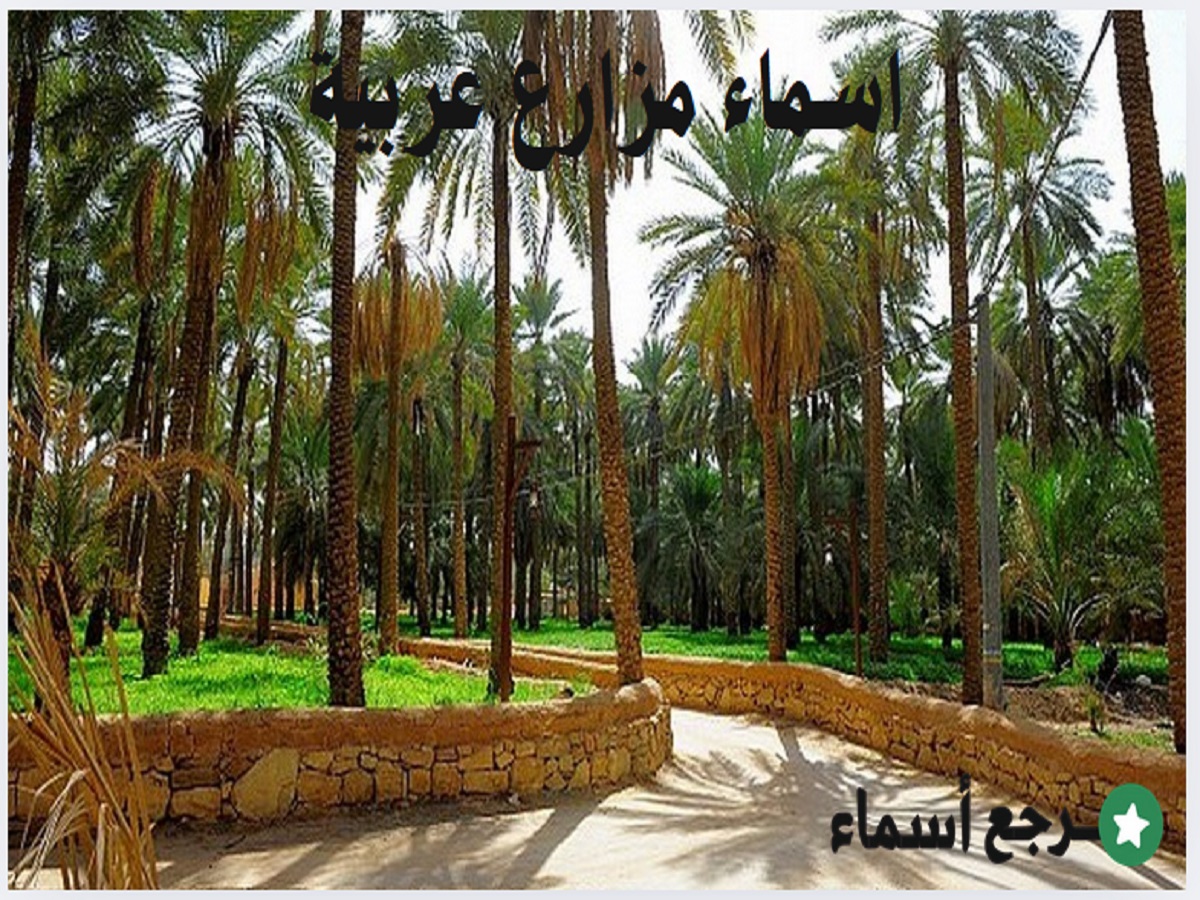 اسماء مزارع عربية ومواقعها المختلفة