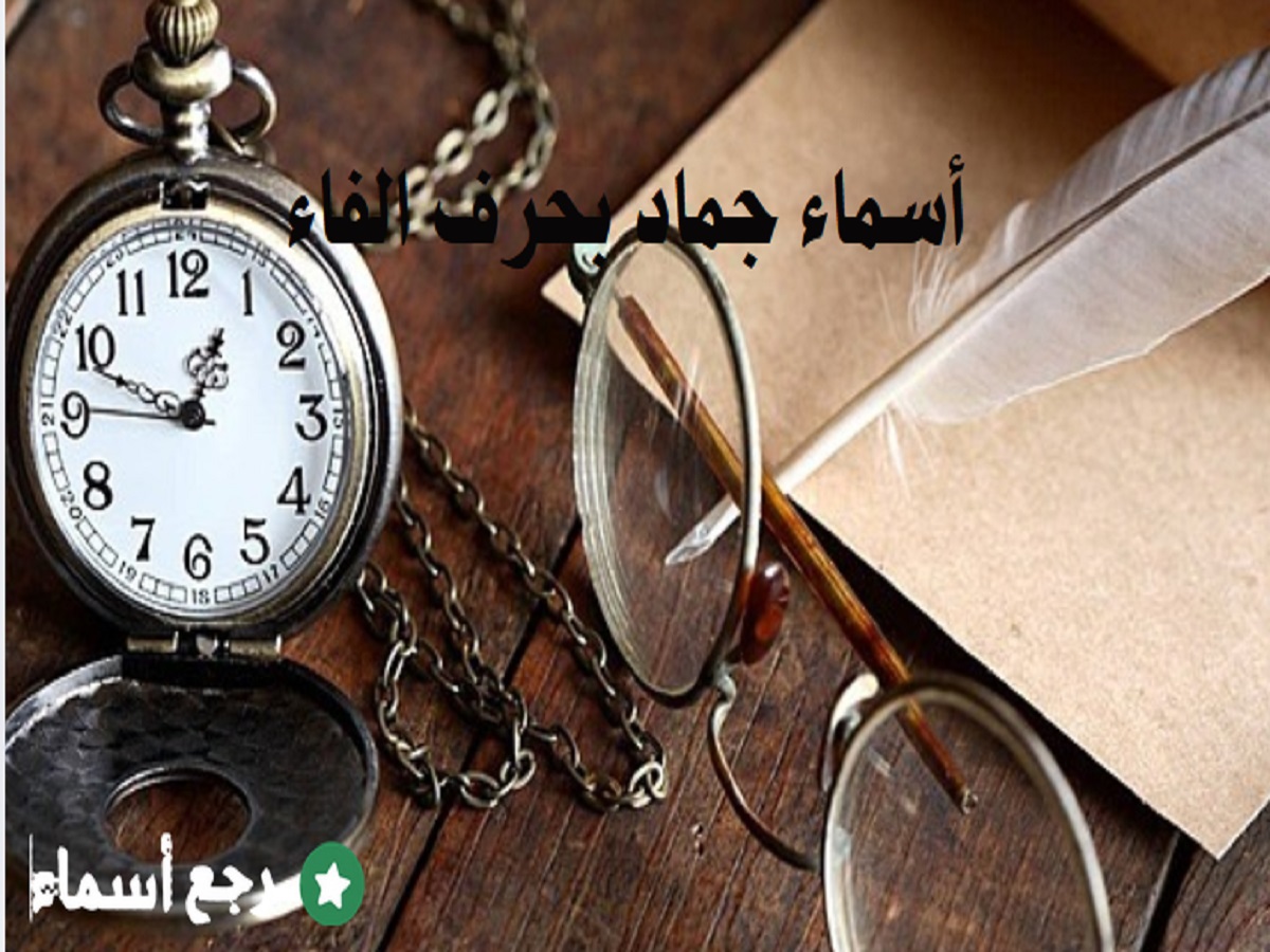 أسماء جماد بحرف الفاء مع التعريف بكل اسم